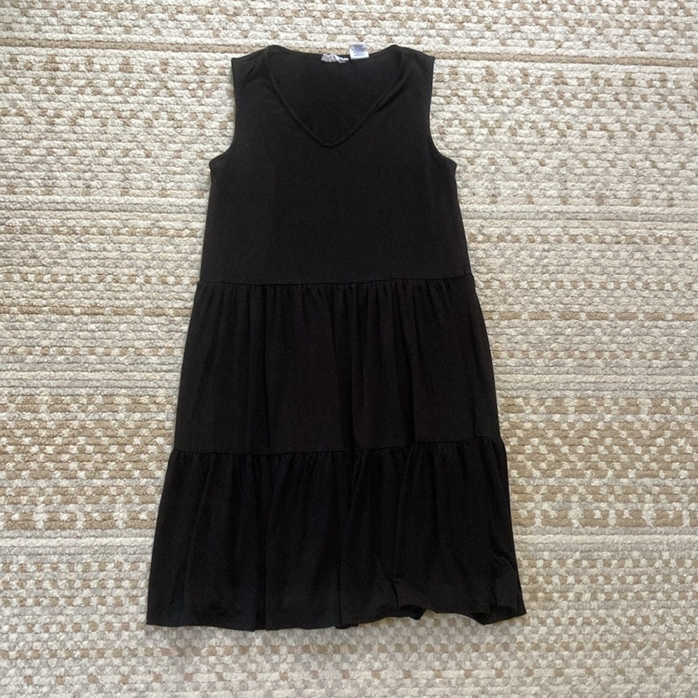 Lucky Brand Black Pleated Dress